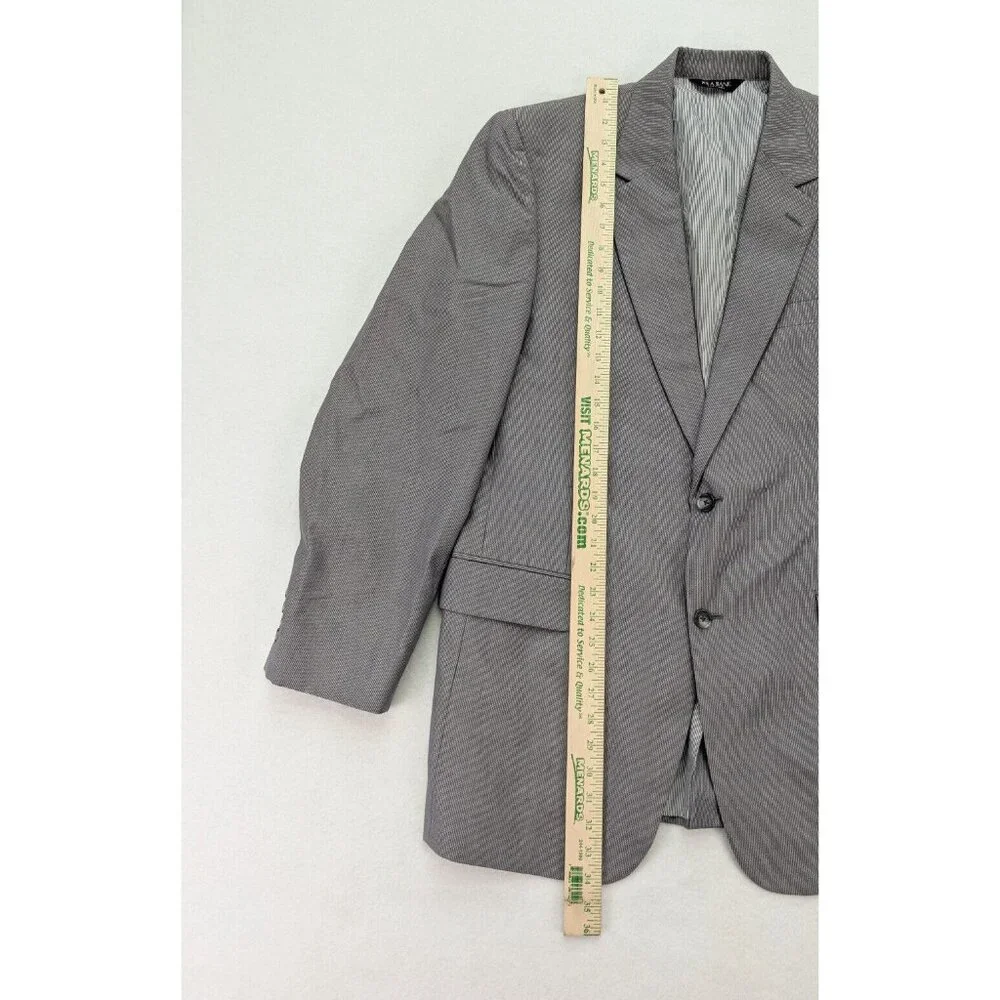 Jos. A. Bank Men's Blazer Jacket Sport Coat Size 44L Gray Pinstripe